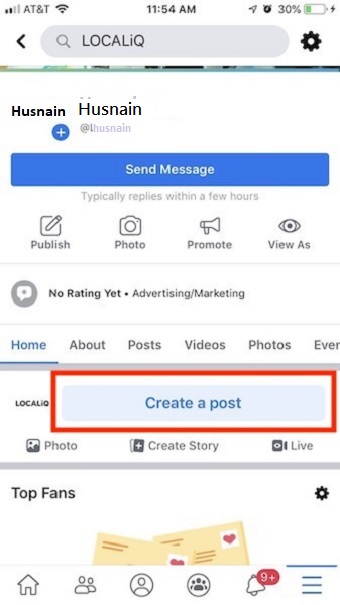 create a post